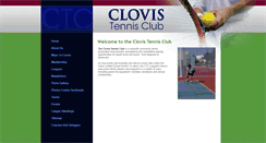 Desktop Screenshot of clovistennisclub.com